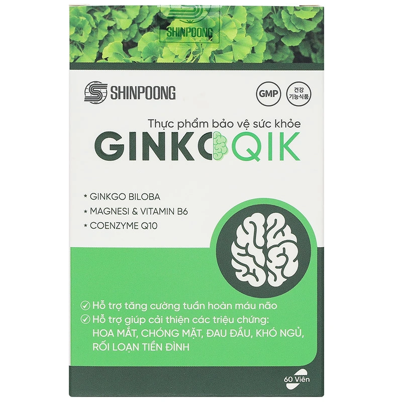 Thực phẩm bảo vệ sức khỏe GinkgoQik hộp 60 viên - 1